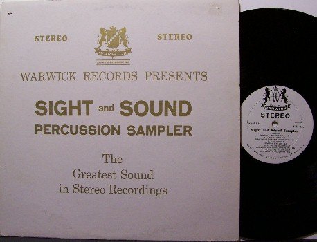 Sight & Sound Percussion Sampler - Vinyl LP Record - Early Stereo Demo Album - Odd Unusual