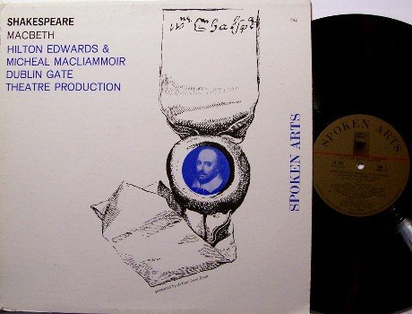 Shakespeare - Macbeth - Vinyl LP Record - Spoken Word Play - Odd Unusual