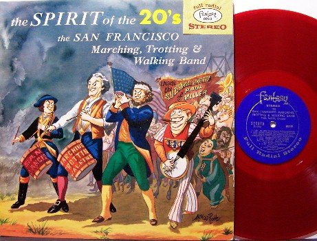 San Francisco Marching Band - Spirit of the 20's - LP Record - Fantasy Label - Red Colored Vinyl