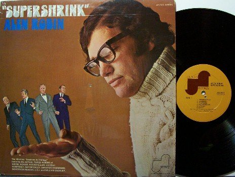 Robin, Alen - Supershrink - Vinyl LP Record - Political Comedy with Actual Voices - Odd Unusual