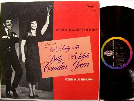 Party With Betty Comden & Adolph Green, A - Vinyl LP Record - Broadway Comedy - Odd Unusual