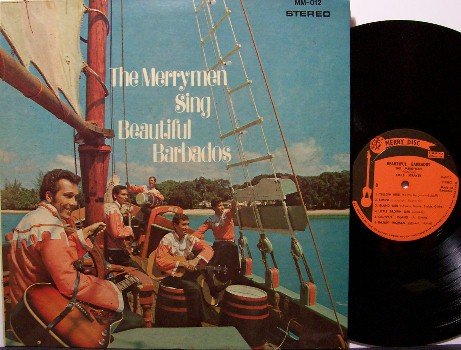 Merrymen - Sing Beautiful Barbados - Vinyl LP Record / Booklet - Calypso - Odd Unusual