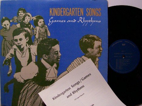 Kindergarten Songs - Games & Rhythms - Vinyl LP Record - Children Kids