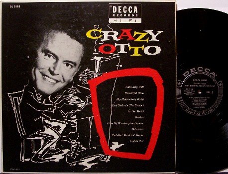 Crazy Otto - Vinyl LP Record - Original Mono - Exotic Piano Music - Odd Unusual