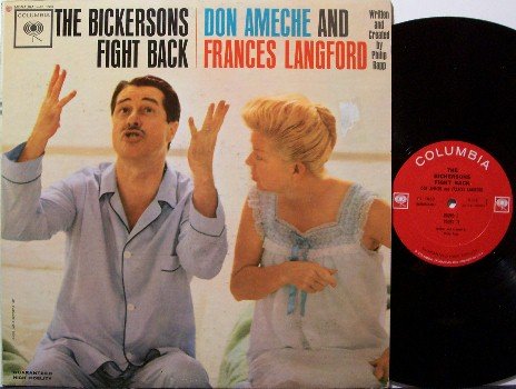 Bickersons, The - Fight Back - Vinyl LP Record - Don Ameche & Frances Langford - Comedy Odd Unusual