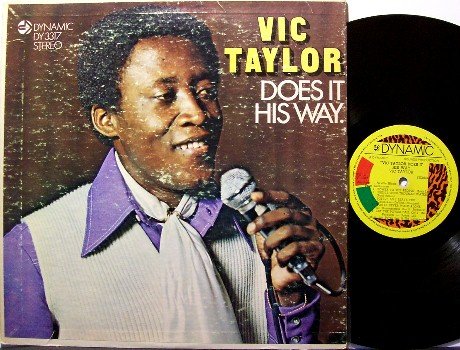 Taylor, Vic - Does It His Way - Vinyl LP Record - Jamaica Pressing - Reggae