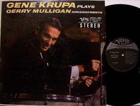 Krupa, Gene - Plays Gerry Mulligan Arrangements - Vinyl LP Record - Verve Jazz