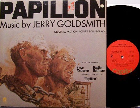 Papillon - Soundtrack - Vinyl LP Record - Steve McQueen / Dustin Hoffman - Jerry Goldsmith - OST