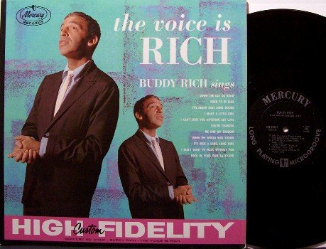 Rich, Buddy - The Voice Is Rich - Vinyl LP Record - Original 1959 Mono Pressing - Jazz