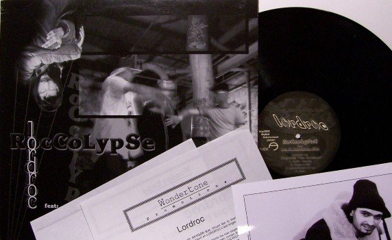 Lordroc - 12" Vinyl Record + Inserts - Roccolypse / The Bullet - 7 Mixes - New York Hip Hop
