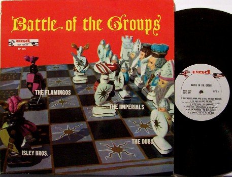 Battle Of The Groups - Vinyl LP Record - 1960 End R&B Soul Doo Wop - The Dubs, Flamingos, etc