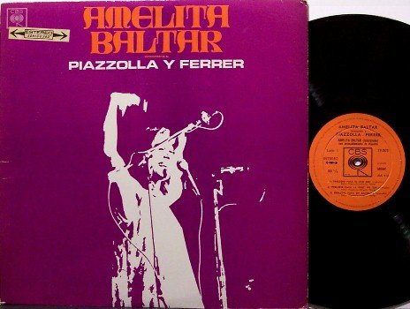 Baltar, Amelita - Piazzola Y Ferrer - Vinyl LP Record - Argentenia Folk
