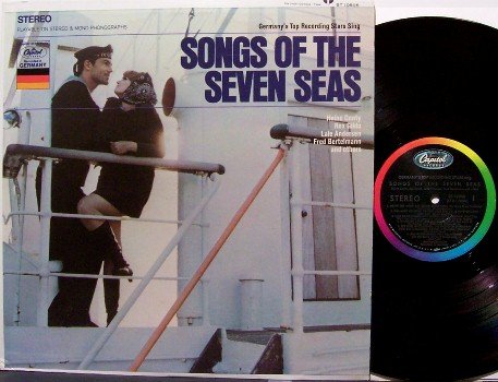 Songs Of The Seven Seas - Vinyl LP Record - German Nacy Ship - Cheesecake Germany World