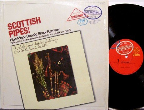 Scottish Pipes - Vinyl LP Record - Bagpipes - Military