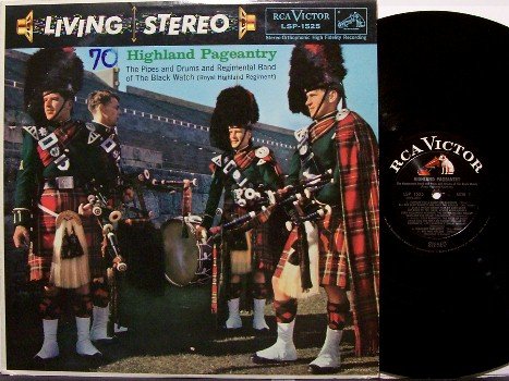 Royal Highland Regiment Pageantry - Vinyl LP Record - Marching / Bagpipes Military