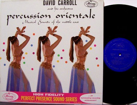 Carroll, David - Percussion Orientale - Vinyl LP Record - Cheesecake Sexy Oriental - Weird Unusual