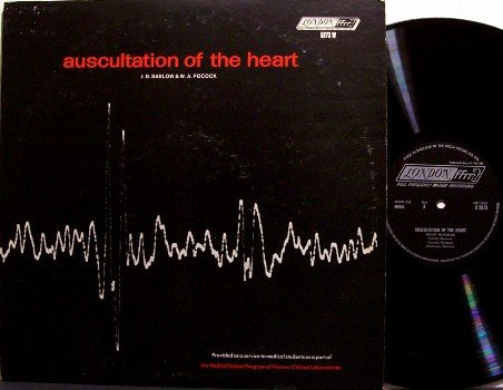 Auscultation Of The Heart - Vinyl LP Record - Recorded Medical Heart Sounds - Weird Unusual