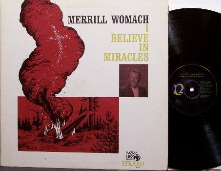 Womach, Merrill - I Believe In MIracles - Vinyl LP Record - Plane Crash Victim - Christian