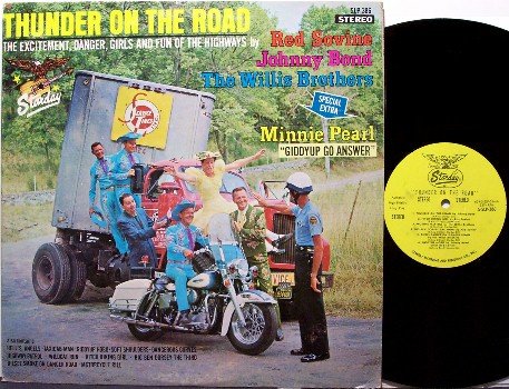 Thunder On The Road - Vinyl LP Record - Minnie Pearl, Johnny Bond etc - Starday Country