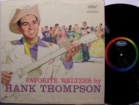 Thompson, Hank - Favorite Waltzes - Vinyl LP Record - Mono