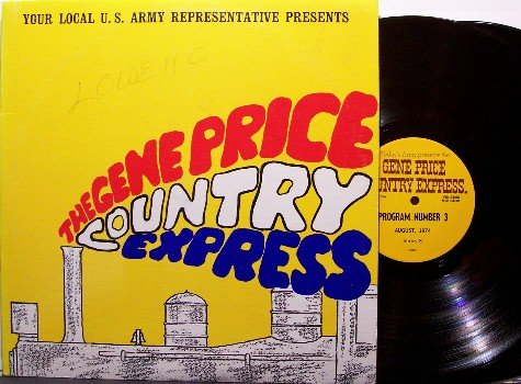 Price, Gene Country Express - US Army Radio Show August 1974 - Vinyl 2 LP Record Set