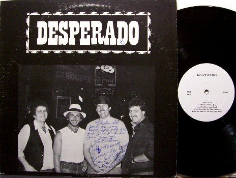 Desperado - Signed Vinyl LP Record - Nashville Session Band - Private Country