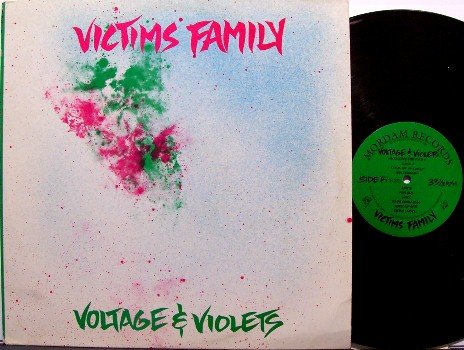 Victim's Family - Voltage & Violets - Vinyl LP Record + Insert - Victims - Punk Rock