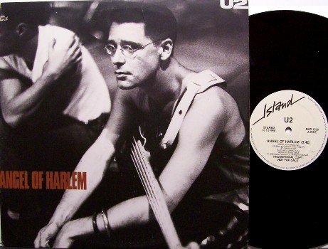 U2 - Angel Of Harlem + 2 - White Label Promo Only Vinyl 12" Single Record - U 2 - Rock
