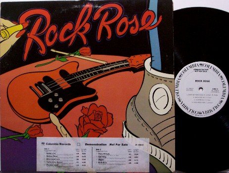 Rock Rose - Self Titled - Vinyl LP Record - White Label Promo - L.A. Rock