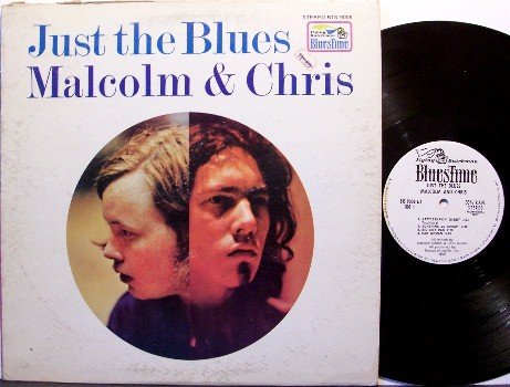 Malcolm & Chris - Just The Blues - White Label Promo - Vinyl LP Record - Flying Dutchman - Blues