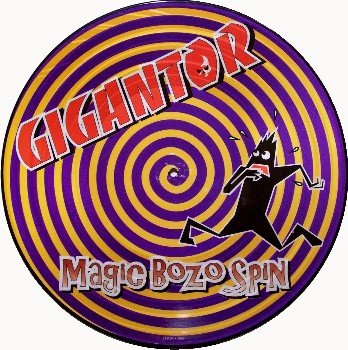 Gigantor Picture Disc - Magic Bozo Spin - Vinyl LP Record - German Rock