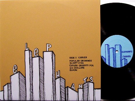 Elephants - Carver / The Rose Attic - Vinyl LP Record - Private Label Kentucky Rock