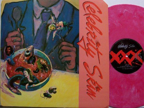 Celebrity Skin - Self Titled - Pink Swirl Colored Vinyl - LP Record - Los Angeles Metal Rock