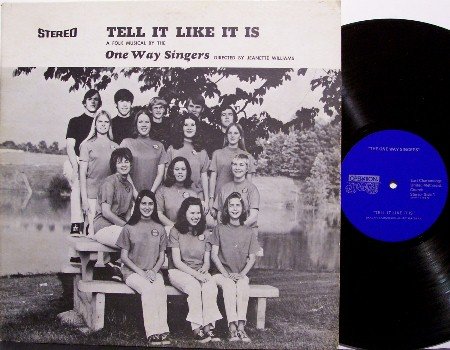 One Way Singers - Tell It Like It Is - Vinyl LP Record - Private Tennessee Christian Folk