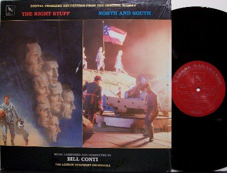 Right Stuff, The & North And South - Soundtrack - Vinyl LP Record - Varese Sarabande Label - OST