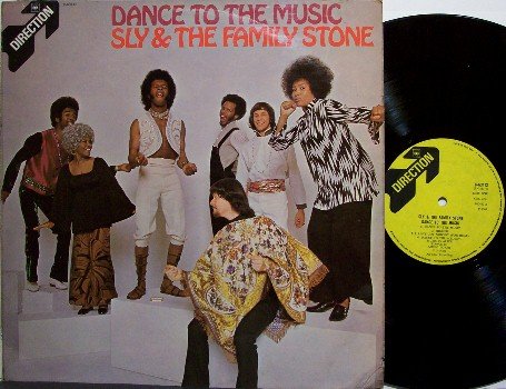 Stone, Sly & The Family - Dance To The Music - UK Pressing with Different Cover - R&B Soul