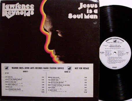 Reynolds, Lawrence - Jesus Is A Soul Man - White Label Promo - Vinyl LP Record - Country
