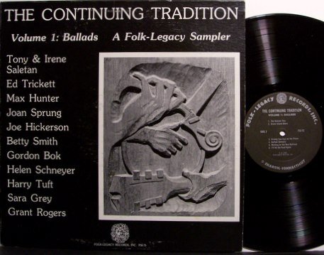 Folk Legacy Sampler - Ballads The Continuing Tradition - Vinyl LP Record