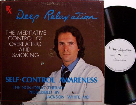 Meditation Therapy For Smoking & Overeating - Vinyl LP Record - ESP - Weird Unusual