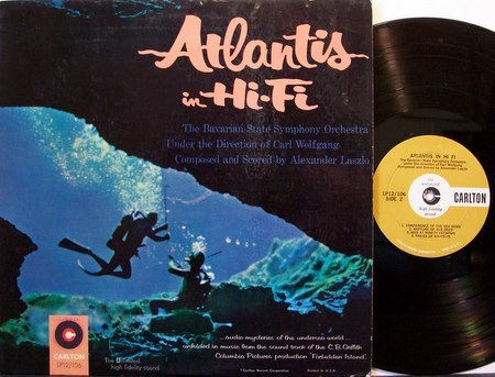Atlantis In Hi Fi - Undersea Theme - Vinyl LP Record - Mono - Forbidden Island Soundtrack