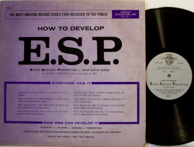 E.S.P. - How To Develop - Harold Sherman - Vinyl LP Record - Occult ESP Teaching