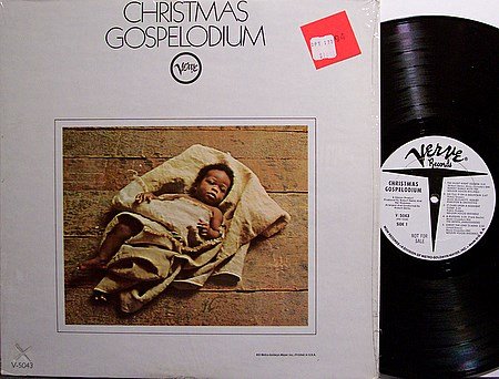 Christmas Gospelodium - Vinyl LP Record - White Label Promo - Mono - Black Gospel