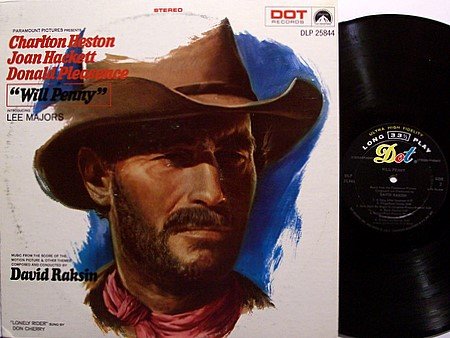 Will Penny - Soundtrack - Lee Majors - Vinyl LP Record - David Raskin / Don Cherry Music - OST