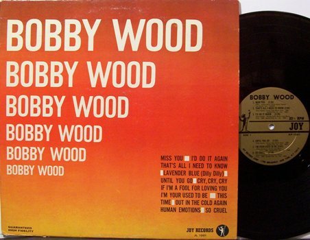 Wood, Bobby - Self Titled - Vinyl LP Record - Pop Rock