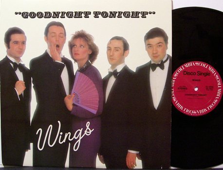 Wings, Paul McCartney And - Goodnight Tonight - Vinyl 12" Single Record - Disco Rock