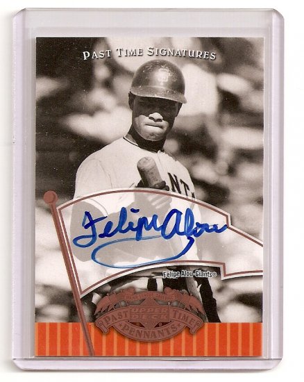 2005 Past Time Signatures Felipe Alou Auto Bronze logo