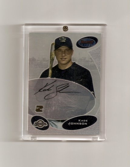 Bowman's Best Kade Johnson autographed card - Brewers