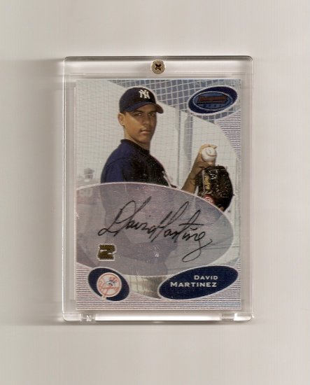 2003 Bowman's Best David Martinez autographed card - Yankees