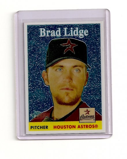 2007 Topps Heritage Chrome Brad Lidge card# THC39 serial #'d 1027/1958