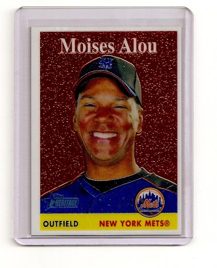 2007 Topps Heritage Chrome Moises Alou card# THC31 serial #'d 1131/1958